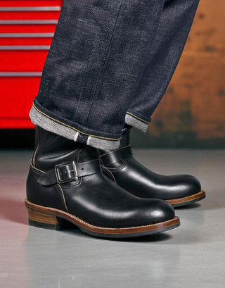 Leather Engineer Boots 3530 - Brake House - Black - 17