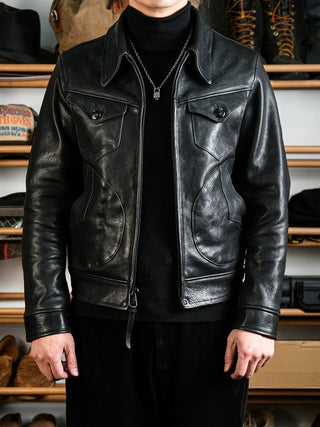 Mendoza Leather Jacket - Brake House - Black - 3