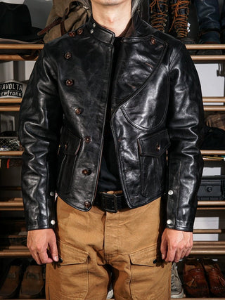 Record Breaker Motorcycle Leather Jacket (Limited eddition) - Brake House - S - 6