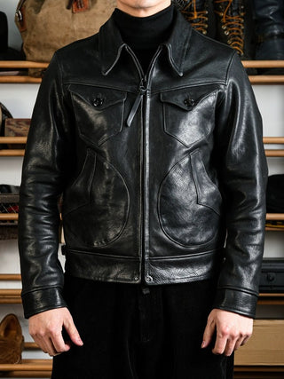 Mendoza Leather Jacket - Brake House - Black - 6