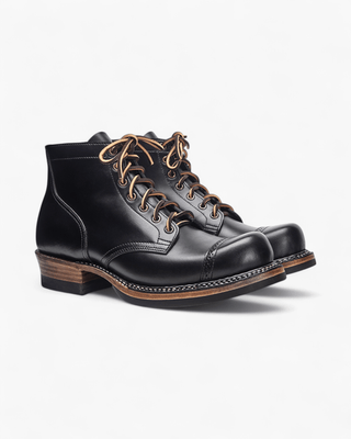 Round cap - toe service boots 8301 - Brake House - Black - 1