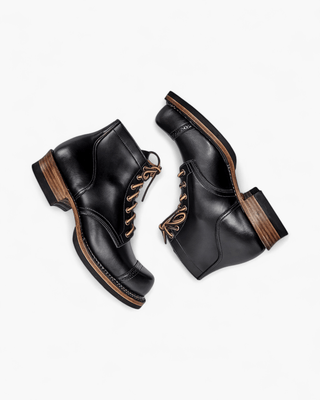 Round cap - toe service boots 8301 - Brake House - Black - 2
