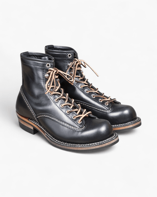 Short - face motorcycle boots 7301 - Brake House - Oil Wax Leather - 1