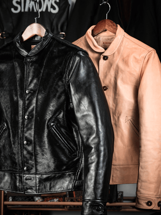 Cossack Leather Jacket - Brake House - Natural hide - 28