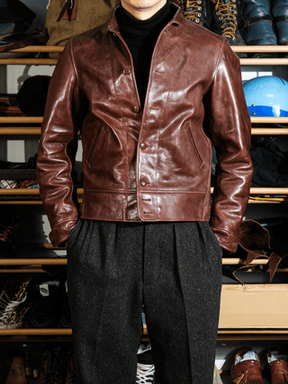 Cossack Leather Jacket - Brown - Brake House - Brown - 4