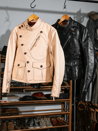 Record Breaker Motorcycle Leather Jacket (Limited eddition) - Brake House - S - 17