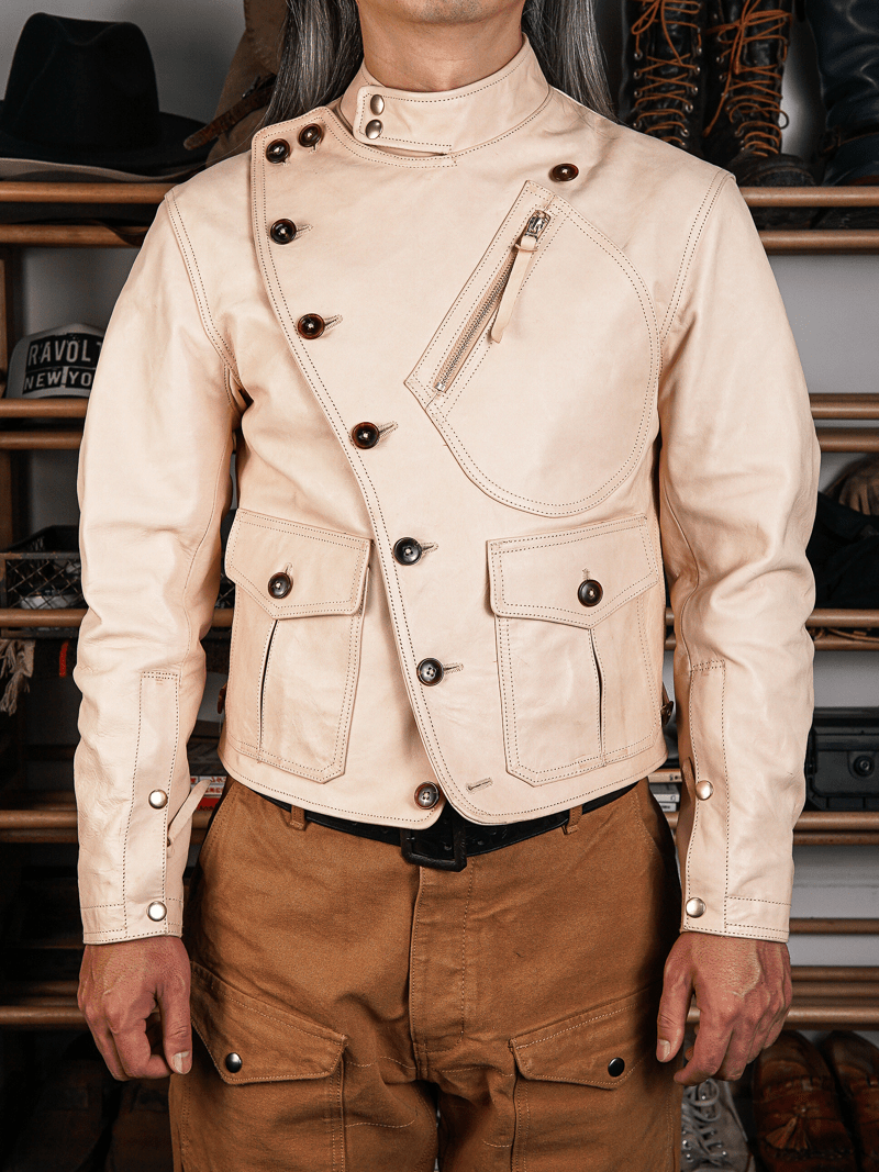 Record Breaker Motorcycle Leather Jacket | Brake House Leather Jacket