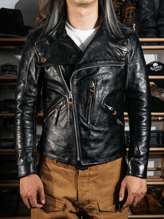 San Mateo Leather Jacket - Brake House - Natural hide - 3
