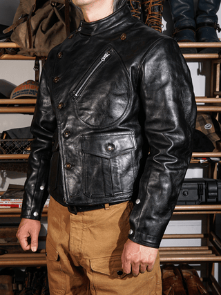 Record Breaker Motorcycle Leather Jacket (Limited eddition) - Brake House - S - 5