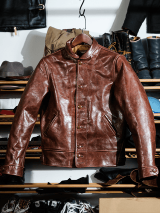 Cossack Leather Jacket - Brown - Brake House - Brown - 7