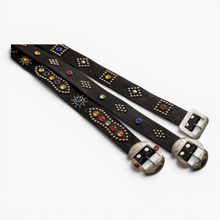 Montgomery — Studded Western Leather Belt