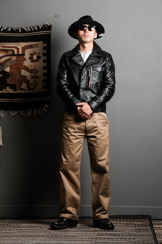 1940s California Bears Car Coat Black - Brake House - Black - 6