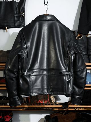 Single Sport Leather Jacket - Brake House - Seal Brown - 5