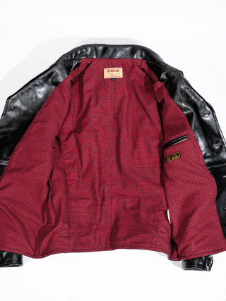 Four Corner Leather Work Jacket - Brake House - Black - 2