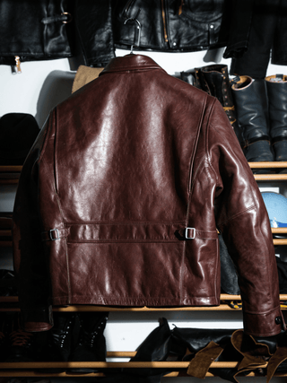 Single Sport Leather Jacket - Brake House - Seal Brown - 6