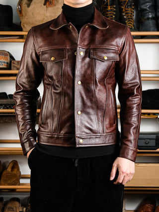 Type 3 Leather Jacket - Brake House - Brown - 8