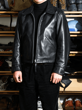 Single Sport Leather Jacket - Brake House - Seal Brown - 8