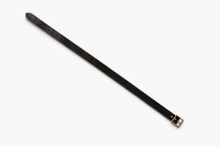 Garrison Tea-core Leather Belt - Brake House - Black / Brass - 9