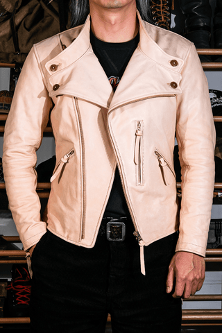 San Mateo Leather Jacket - Brake House - Natural hide - 8
