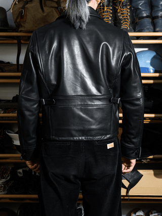 Single Sport Leather Jacket - Brake House - Seal Brown - 10