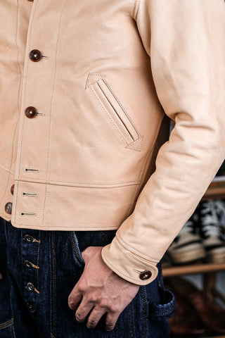 Cossack Natural Leather Jacket - Brake House - Natural hide - 10