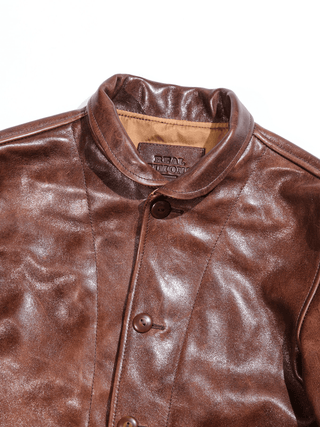 Cossack Leather Jacket - Brown - Brake House - Brown - 10