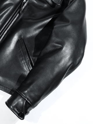 Single Sport Leather Jacket - Brake House - Seal Brown - 15