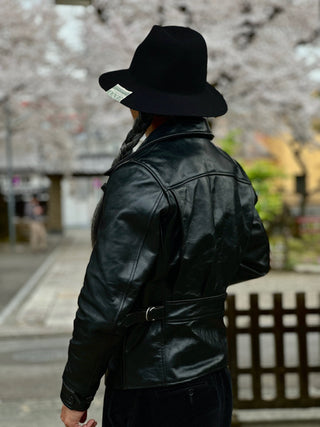 Four Corner Leather Work Jacket - Brake House - Black - 9