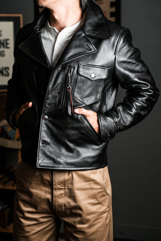 1940s California Bears Car Coat Black - Brake House - Black - 3