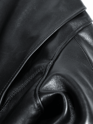 Single Sport Leather Jacket - Brake House - Seal Brown - 19