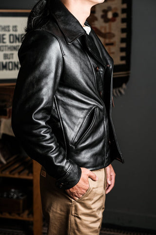 1940s California Bears Car Coat Black - Brake House - Black - 4