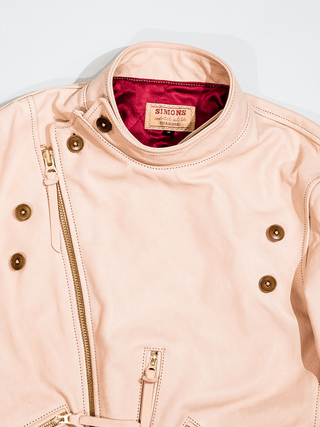 San Mateo Leather Jacket - Brake House - Natural hide - 14