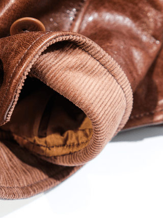 Cossack Leather Jacket - Brown - Brake House - Brown - 14