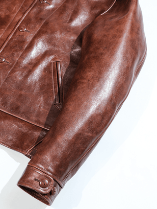 Cossack Leather Jacket - Brown - Brake House - Brown - 15