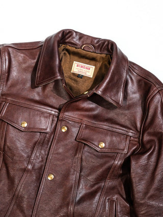 Type 3 Leather Jacket - Brake House - Brown - 16