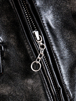 Beltless Double Rider jacket - Brake House - Black - 13