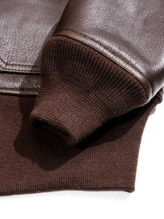 G - 1 Aviation Flight Leather Jacket - Brake House - Black - 29