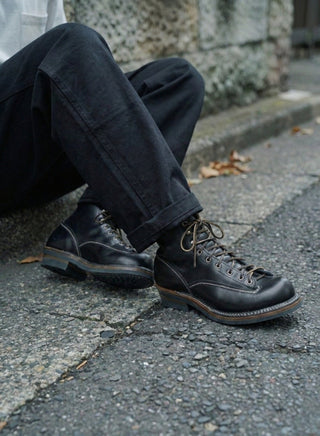 Short - face Leather Motorcycle Boots 7301 - Brake House - VIBRAM sole - 15