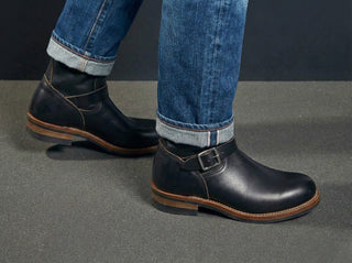 Leather Engineer Boots 3530 - VIBRAM® outsole - Brake House - Black - 10