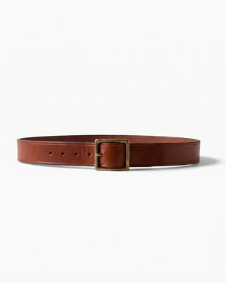 Garrison Tea-core Leather Belt - Brake House - Brown / Brass - 2