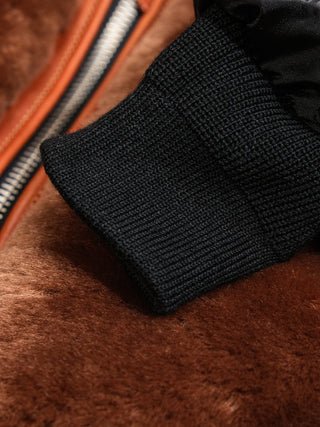 Grizzly Shearling Leather Jacket - Havana - Brake House - Havana brown - 19