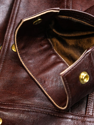 Type 3 Leather Jacket - Brake House - Brown - 22