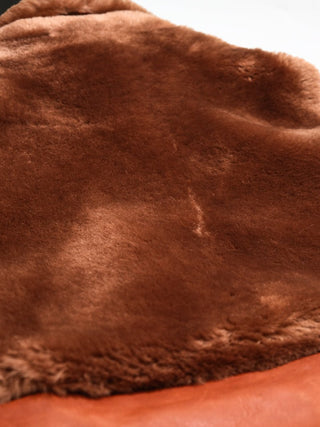 Grizzly Shearling Leather Jacket - Havana - Brake House - Havana brown - 21