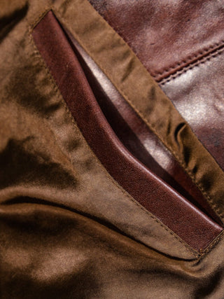 Type 3 Leather Jacket - Brake House - Brown - 31