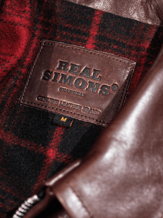 Single Sport Leather Jacket - Brake House - Seal Brown - 28