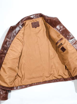 Cossack Leather Jacket - Brown - Brake House - Brown - 20