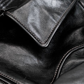 Half Belt Single Leather Jacket - Brake House - Brown - 24