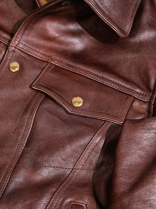 Type 3 Leather Jacket - Brake House - Brown - 24
