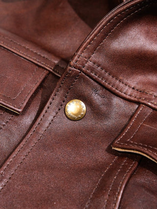 Type 3 Leather Jacket - Brake House - Brown - 26