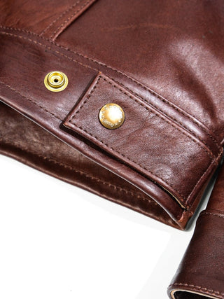 Type 3 Leather Jacket - Brake House - Brown - 28